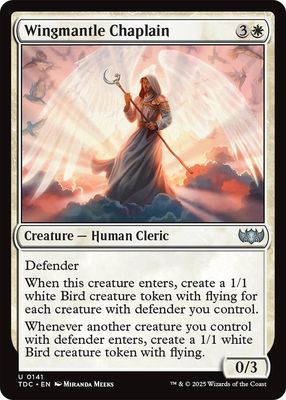 SJ Wingmantle Chaplain - Commander: Tarkir: Dragonstorm (TDC) Commander: Tarkir: Dragonstorm