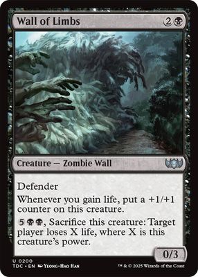 SJ Wall of Limbs - Commander: Tarkir: Dragonstorm (TDC) Commander: Tarkir: Dragonstorm RIFAN3