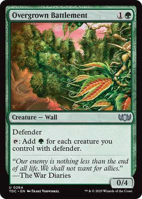 SJ Overgrown Battlement - Commander: Tarkir: Dragonstorm (TDC) Commander: Tarkir: Dragonstorm