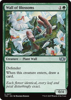 SJ Wall of Blossoms - Commander: Tarkir: Dragonstorm (TDC) Commander: Tarkir: Dragonstorm
