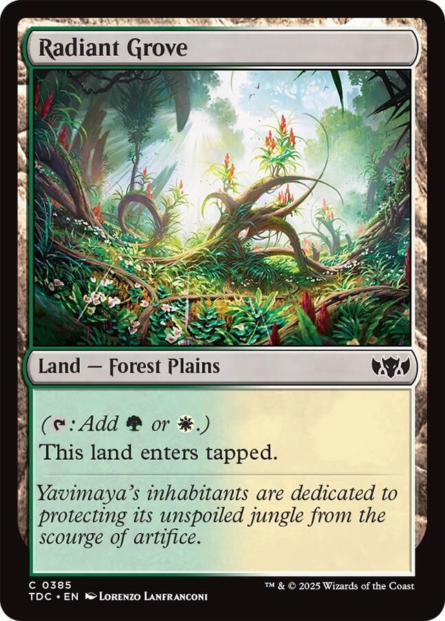 SJ Radiant Grove - Commander: Tarkir: Dragonstorm (TDC) Commander: Tarkir: Dragonstorm