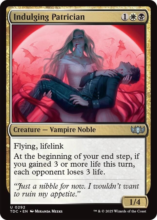 SJ Indulging Patrician - Commander: Tarkir: Dragonstorm (TDC) Commander: Tarkir: Dragonstorm