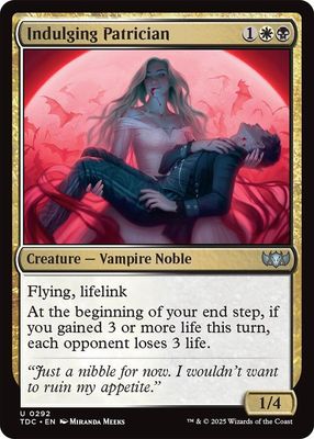 SJ Indulging Patrician - Commander: Tarkir: Dragonstorm (TDC) Commander: Tarkir: Dragonstorm