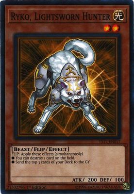 Ryko, Lightsworn Hunter - YS17-EN017 - Common 1st Edition Starter Deck Link Strike Singles