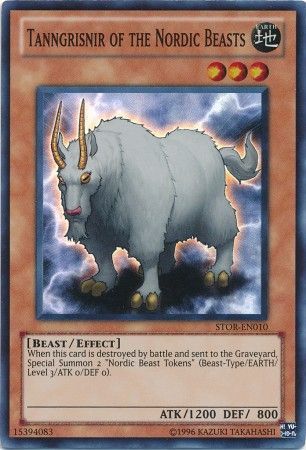 Tanngrisnir of the Nordic Beasts - STOR-EN010 - Super Rare Unlimited Storm of Ragnarok Unlimited Singles
