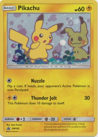 SJ Pikachu - SM162 - Holo Promo Pokemon Sun &amp; Moon Promos