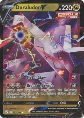 SJ Duraludon V - 122/203 - Ultra Rare Sword &amp; Shield: Evolving Skies Singles