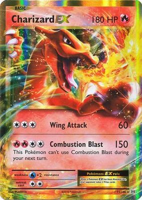 SJ Charizard EX - 12/108 - Ultra Rare XY: Evolutions Singles