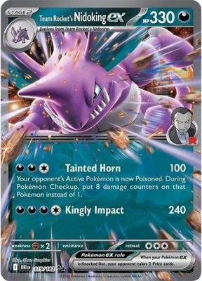 SJ Team Rocket&#39;s Nidoking ex - 119/182 - Double Rare Scarlet &amp; Violet: Destined Rivals Singles
