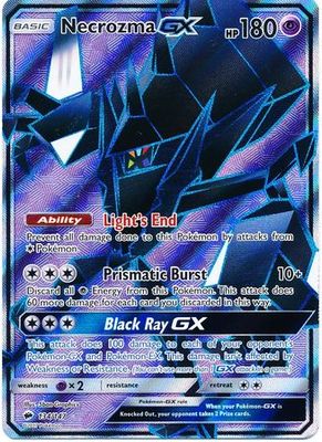 SJ Necrozma GX - 134/147 - Full Art Ultra Rare Sun &amp; Moon: Burning Shadows Singles