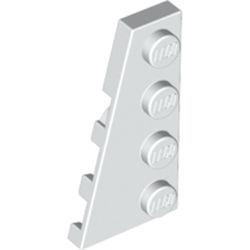 PIEZA LEGO BLANCA LEFT PLATE 2X4 W/ANGLE SPACE SHUTTLE