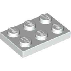 PIEZA LEGO BLANCA PLATE 2X3 SPACE SHUTTLE
