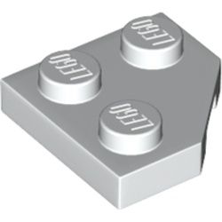 PIEZA LEGO BLANCA PLATE 2X2, CORNER, 45 DEG. SPACE SHUTTLE