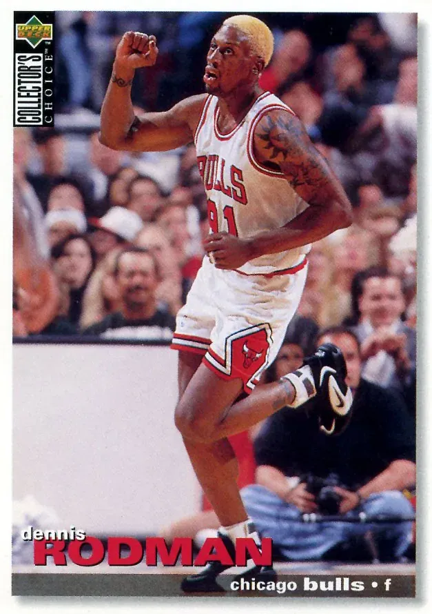 Dennis Rodman 1995-96 Upper Deck Collector’s Choice Basketball #271// Nike Air Wayup