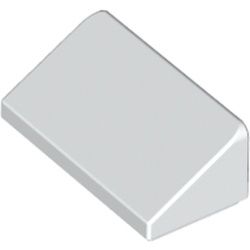 PIEZA LEGO BLANCO ROOF TILE 1 X 2 X 2/3, ABS	 SPACE SHUTTLE