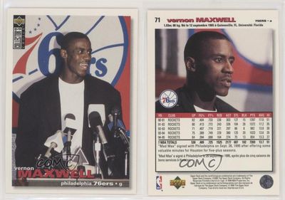 Vernon Maxwell 1995-96 Upper Deck Collector&#39;s Choice International French II #71