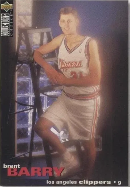Brent Barry #48 1995-96 Upper Deck Collector&#39;s Choice International French II -