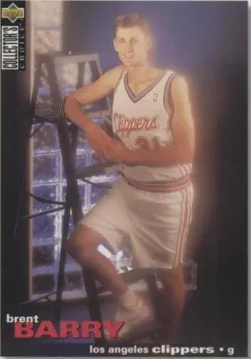 Brent Barry #48 1995-96 Upper Deck Collector&#39;s Choice International French II -
