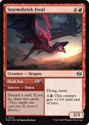 Stormshriek Feral - 0124 Tarkir: Dragonstorm Singles