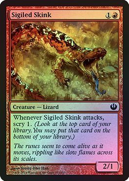 Sigiled Skink - Foil Journey Into Nyx Foil Singles