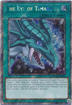 SJ The Eye of Timaeus - RA04-EN192 - Platinum Secret Rare 1st Edition Quarter Century Stampede 1st Edition Singles
