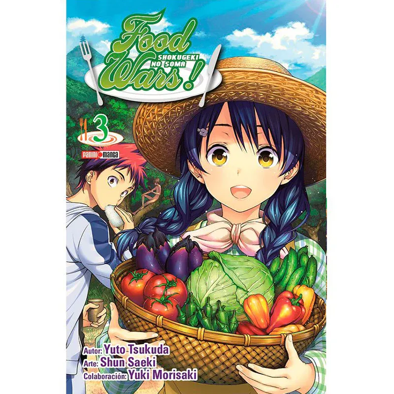 BAF1 Food Wars Manga Volumen 3 Espanol Panini