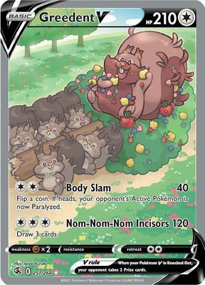 SJ Greedent V (Alternate Full Art) - SWSH08: Fusion Strike (SWSH08) SWSH08: Fusion Strike