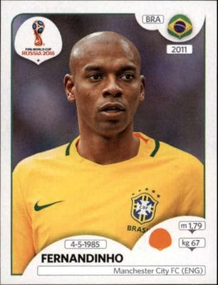 2018 Panini World Cup Stickers Russia #351 Fernandinho Brazil