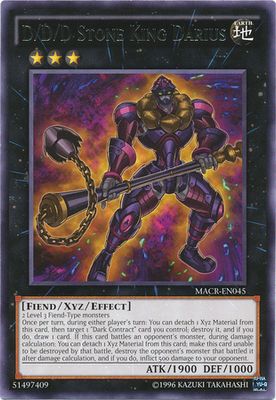 D/D/D Stone King Darius - MACR-EN045 - Rare Unlimited Maximum Crisis Unlimited Singles