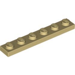 PIEZA LEGO BEIGE PLATE 1X6	SPACE SHUTTLE