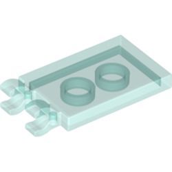 PIEZA LEGO CELESTE TRANSPARENTE PLATE 2X3 W/ HOLDER	 SPACE SHUTTLE
