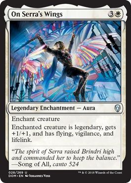 On Serra&#39;s Wings 028/269 Dominaria Singles (Español)