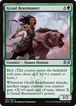 Gruul Beastmaster 129/259 Ravnica Allegiance Singles