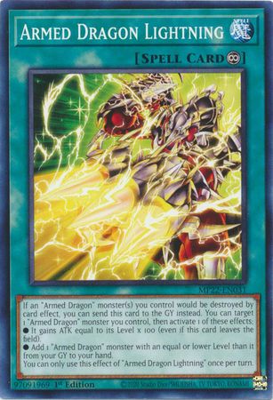 Armed Dragon Lightning - MP22-EN031 - Common 1st Edition 2022 Mega-Tin: Pharaoh&#39;s Gods 1st Edition Singles (Español)