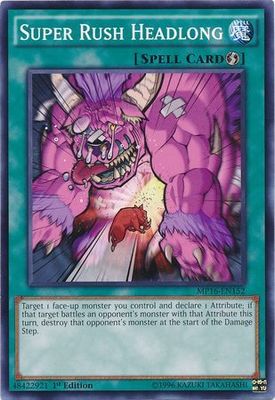 Super Rush Headlong - MP16-EN152 - Common 1st Edition Yu-Gi-Oh! 2016 Mega-Tins 1st Edition Singles