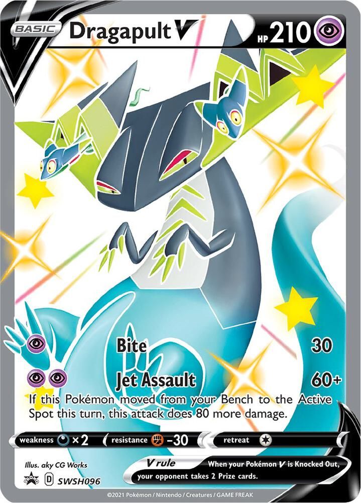 SJ Dragapult V - SWSH096 - SWSH: Sword &amp; Shield Promo Cards (SWSD) SWSH: Sword &amp; Shield Promo Cards