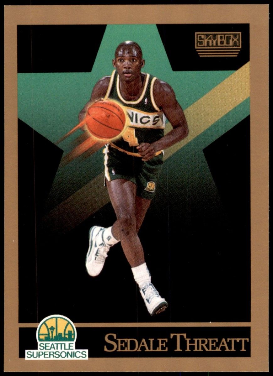 Sedale Threatt 273 Skybox 1990 NBA Card