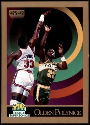 Olden Polynice 272 Skybox 1990 NBA Card