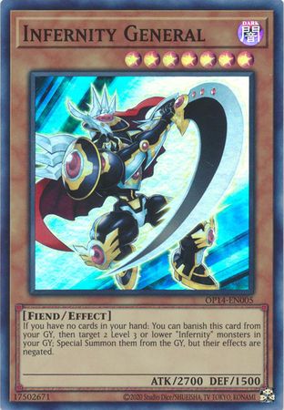 SJ Infernity General - OP14-EN005 - Super Rare OTS Tournament Pack 14 (OP14)