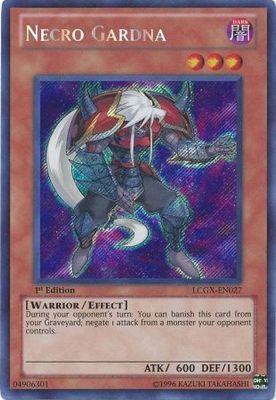 SJ Necro Gardna - LCGX-EN027 - Secret Rare 1st Edition Legendary Collection 2 1st Edition Singles