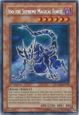 SJ Ido the Supreme Magical Force - CRMS-EN096 - Secret Rare 1st Edition Crimson Crisis CRMS 1st Edition Singles
