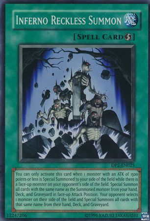 SJ Inferno Reckless Summon - DP2-EN025 - Super Rare Unlimited Duelist Pack: Chazz Princeton Unlimited Singles