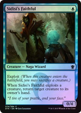 Sidisi&#39;s Faithful 074/264 - Foil Dragons of Tarkir Foil Singles (Español)
