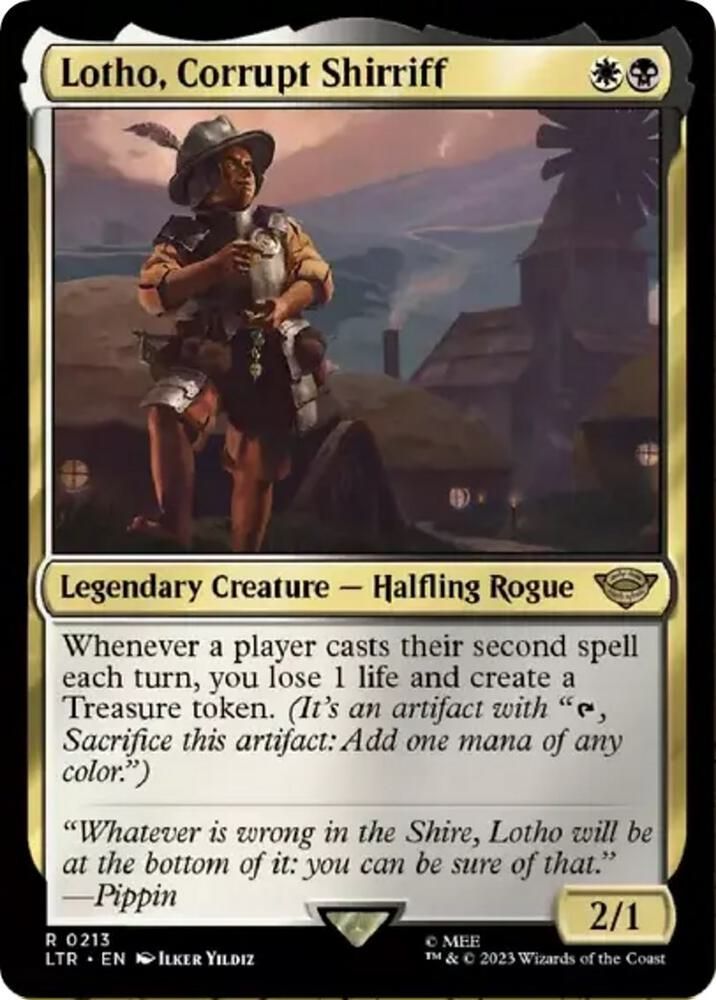 SJ Lotho, Corrupt Shirriff - Universes Beyond: The Lord of the Rings: Tales of Middle-earth (LTR) Universes Beyond: The Lord of the Rings: Tales of Middle-earth
