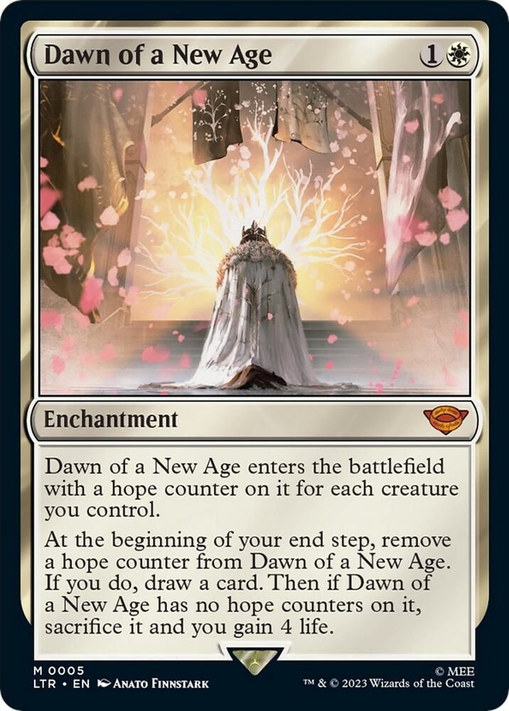 SJ Dawn of a New Age - Universes Beyond: The Lord of the Rings: Tales of Middle-earth (LTR) Universes Beyond: The Lord of the Rings: Tales of Middle-earth