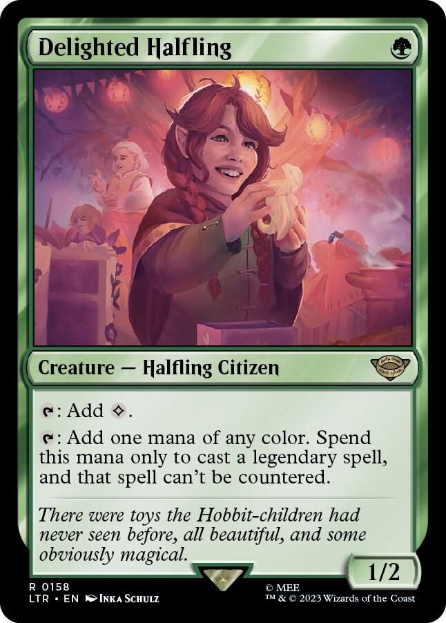 SJ Delighted Halfling - Universes Beyond: The Lord of the Rings: Tales of Middle-earth (LTR) Universes Beyond: The Lord of the Rings: Tales of Middle-earth