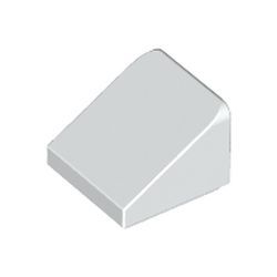 PIEZA LEGO BLANCA ROOF TILE 1X1X2/3, ABS SPACE SHUTTLE