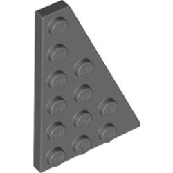 PIEZA LEGO GRIS RIGHT PLATE 4X6, DEG. 27 SPACE SHUTTLE