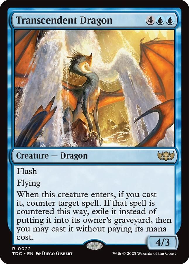 SJ Transcendent Dragon - Commander: Tarkir: Dragonstorm (TDC) Commander: Tarkir: Dragonstorm
