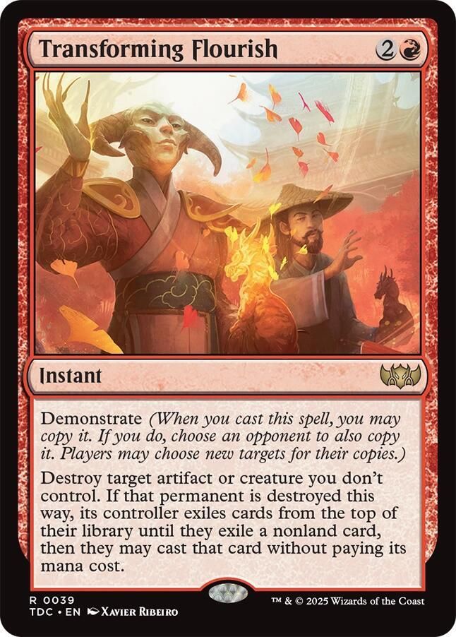 SJ Transforming Flourish - Commander: Tarkir: Dragonstorm (TDC) Commander: Tarkir: Dragonstorm